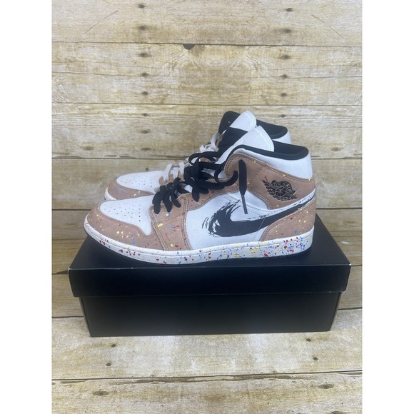 Jordan Other - Size 11 - Air Jordan 1 SE Mid‎ Brushstroke Paint Splatter DA8005 100
